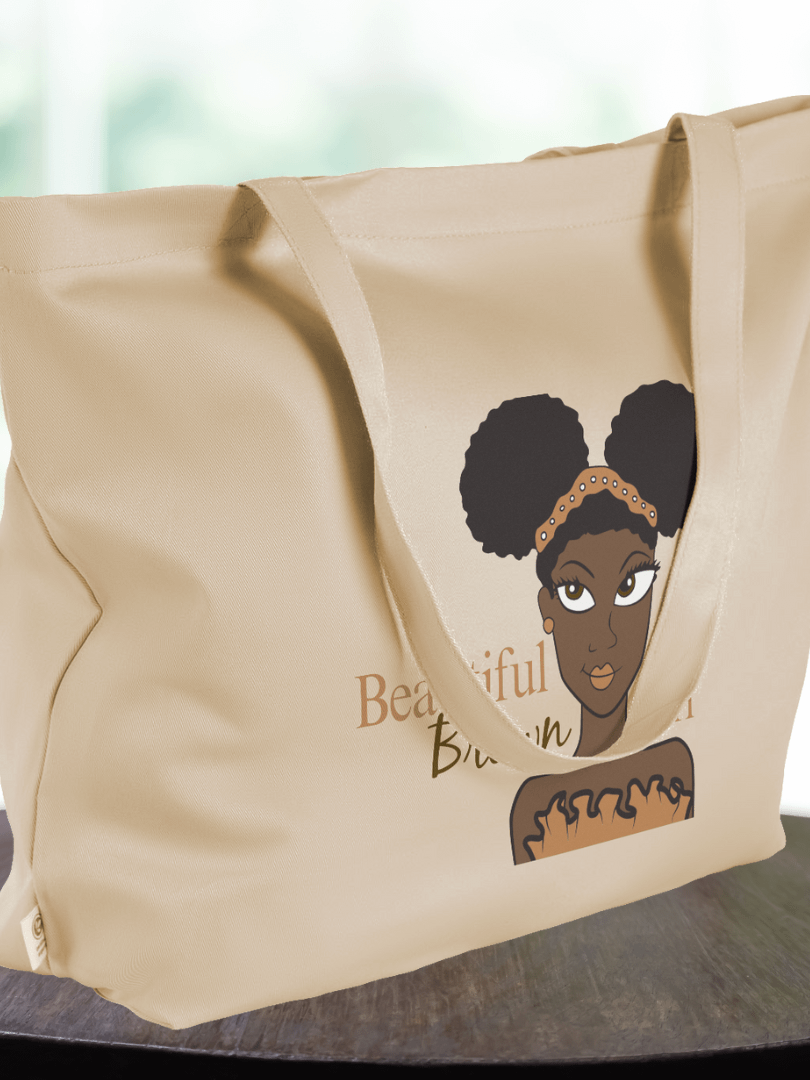 Chocolate Beautiful Brown Girl Tote product image (1)