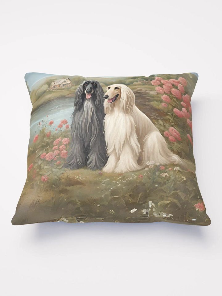 Cottagecore Afghan Hound Pillow product image (2)