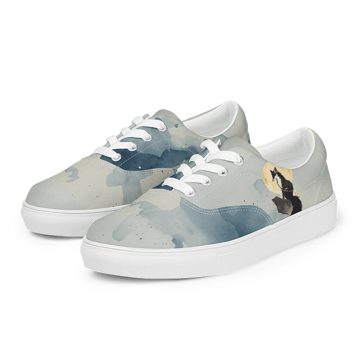 Moonlit Fox Women's Canvas Shoes product image (2)
