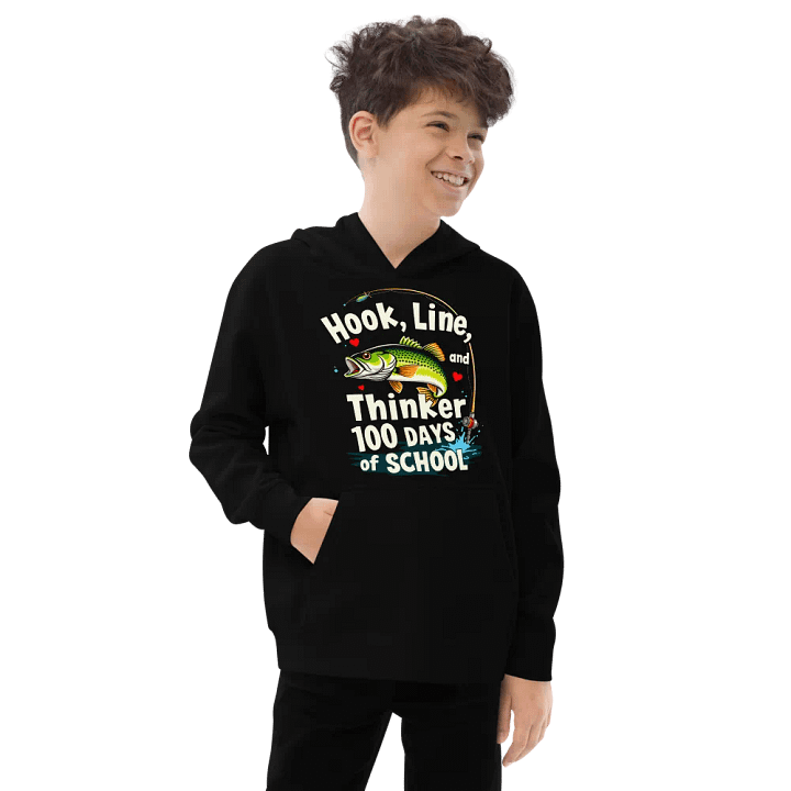 Hook, Line, Thinker 100 Days of School Youth Pullover product image (3)