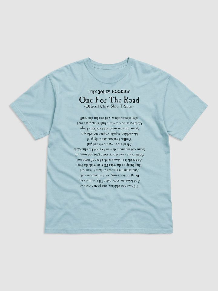 One For The Road Official Cheat Sheet T-Shirt (black printing) product image (1)