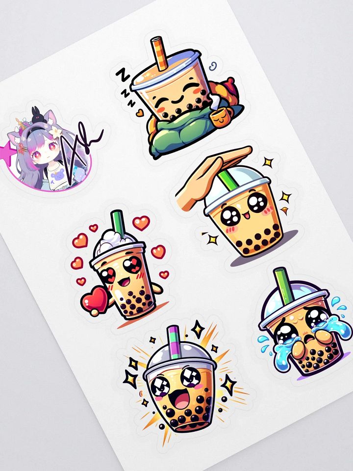 Bubble Tea Boba Sticker Set product image (1)