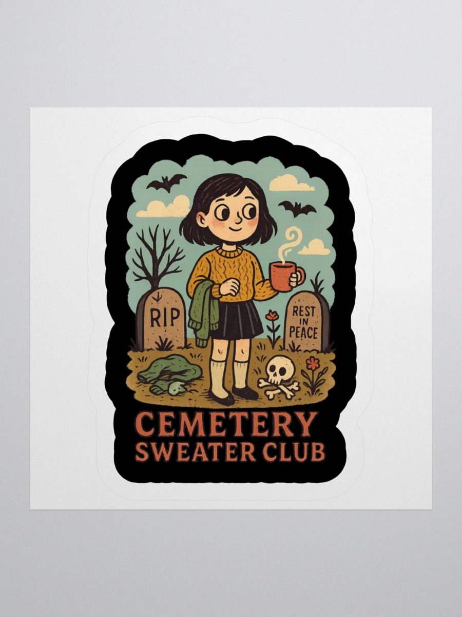Cemetery Sweater Club Sticker product image (2)