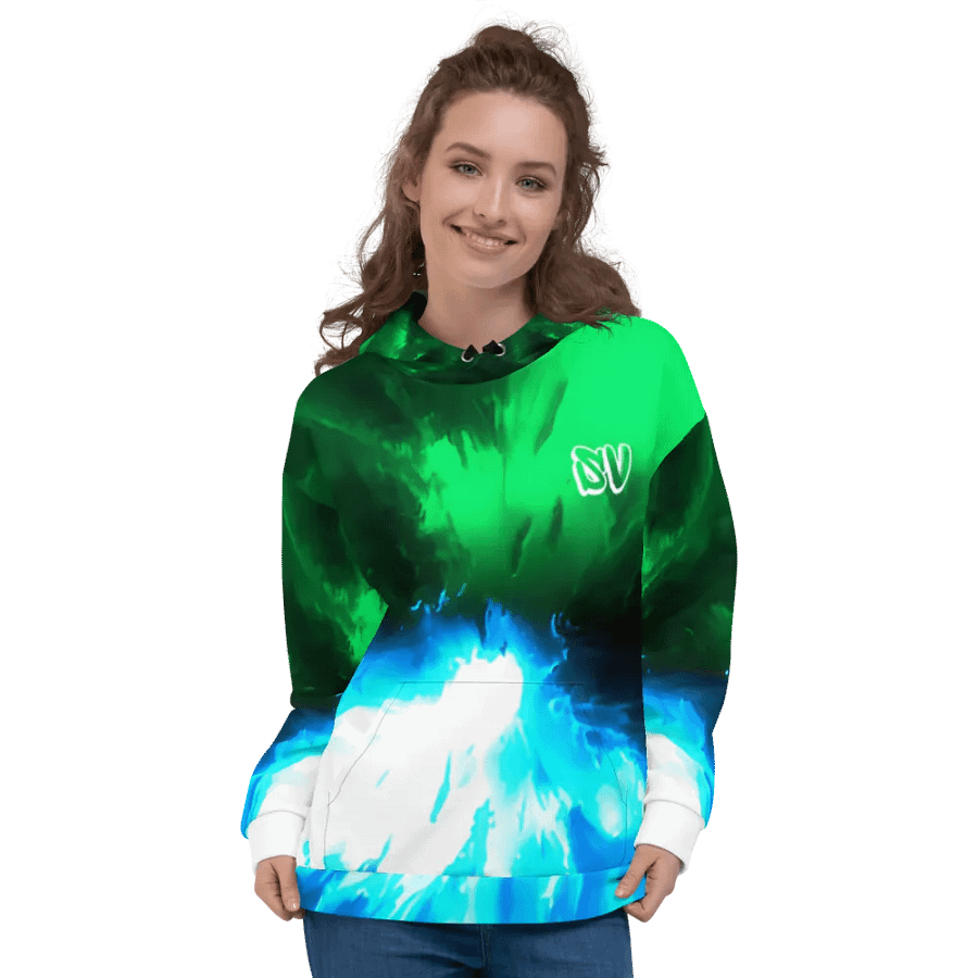 STRAIGHT VIBIN NEON COLOR FADE STYLE ZORO V RYUMA HOODIE product image (3)