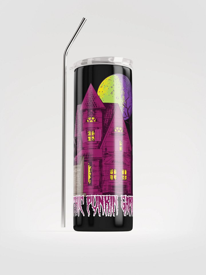 Gothic Punkin Haunted House Stainless Steel Tumbler product image (1)