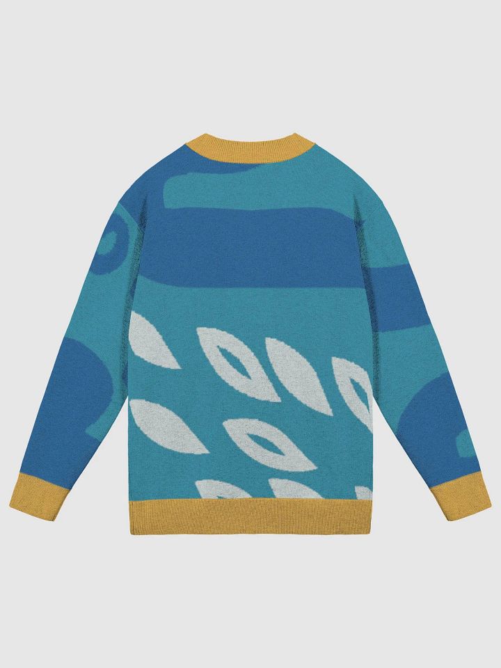 Art Teacher Leafy Blue Knit Cardigan product image (7)