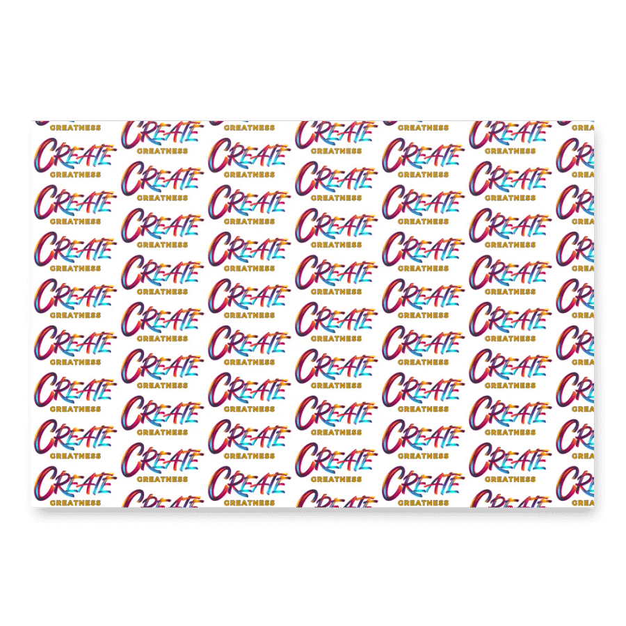 Create Greatness Wrapping Paper Set product image (2)