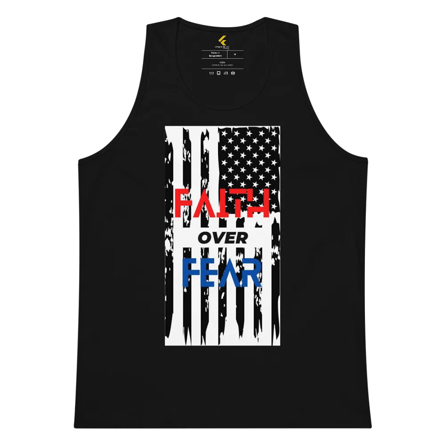 Faith Over Fear Patriotic Tank Top product image (5)