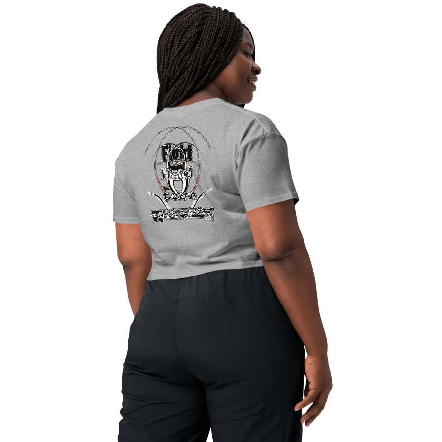 Fight Hard Earn Respect - Embroidered - Women's Premium Crop Top product image (7)