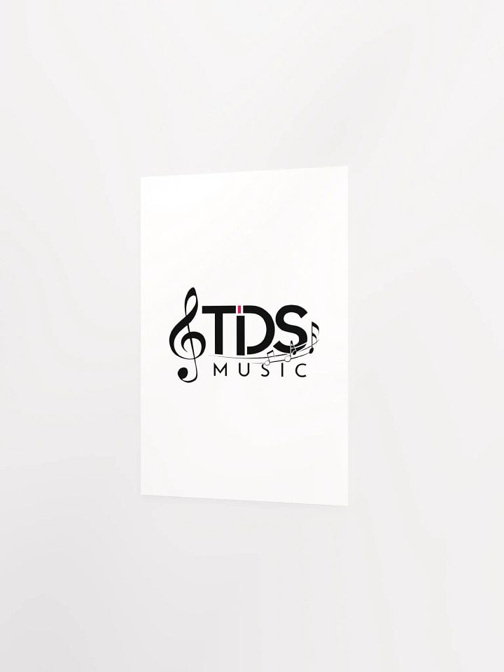 TDS Music White Enhanced Matte Poster product image (2)