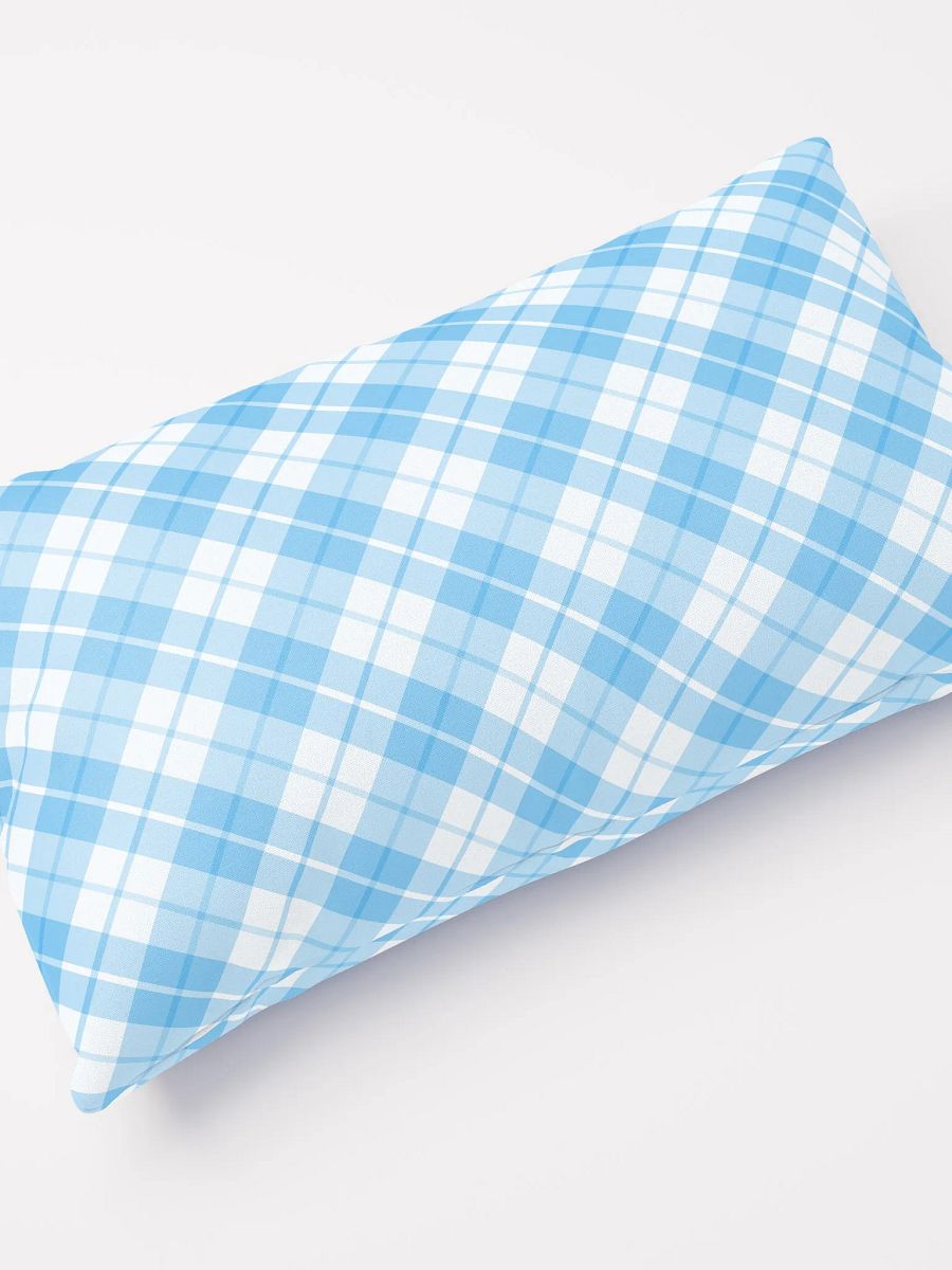 Blue/White Check Plaid Pillow product image (4)