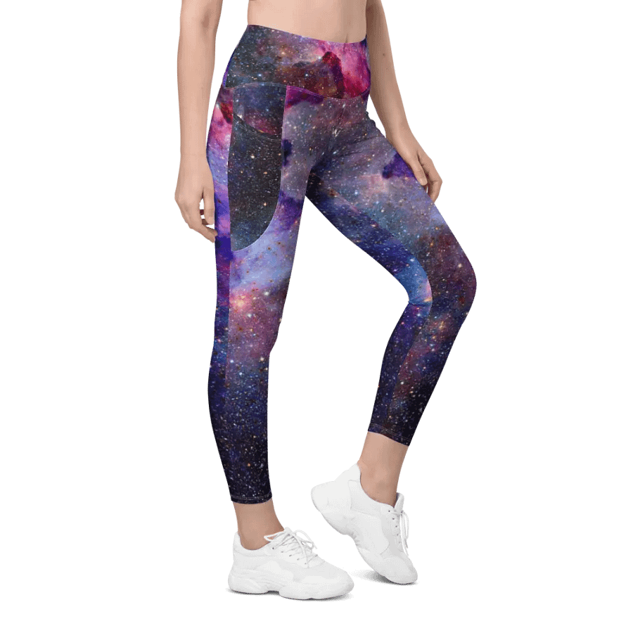 Leggings mit Allover-Print und Taschen, Galaxy1 product image (6)