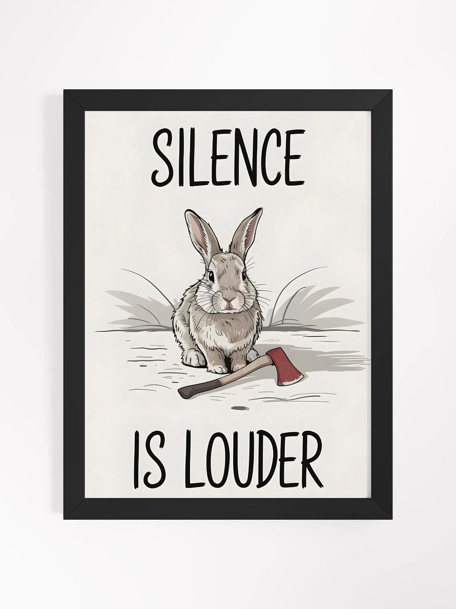 Silent Rabbit Axe Framed Poster product image (1)