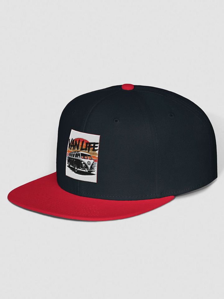 Red "Van Life" Snapback Cap product image (2)