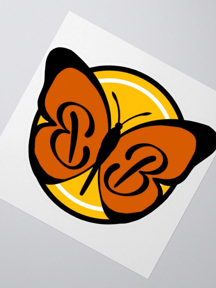 ButterflyBeulah BB Monarch Logo Kiss Cut Sticker product image (6)