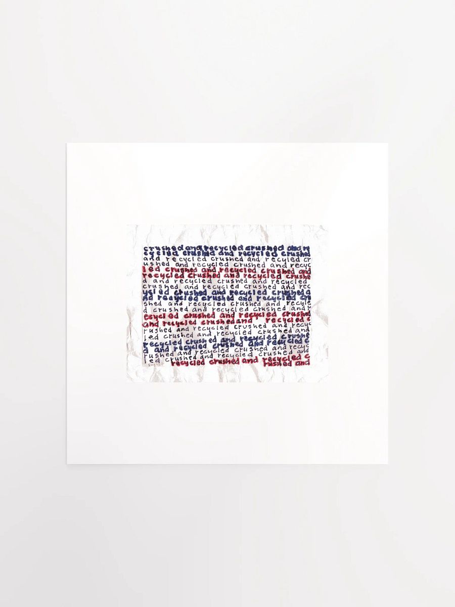crushed and recycled panel card print product image (2)