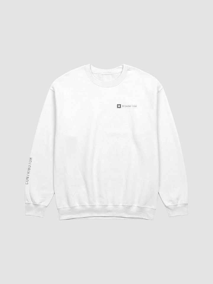 USE CREWNECK SWEATER (WHITE) product image (1)