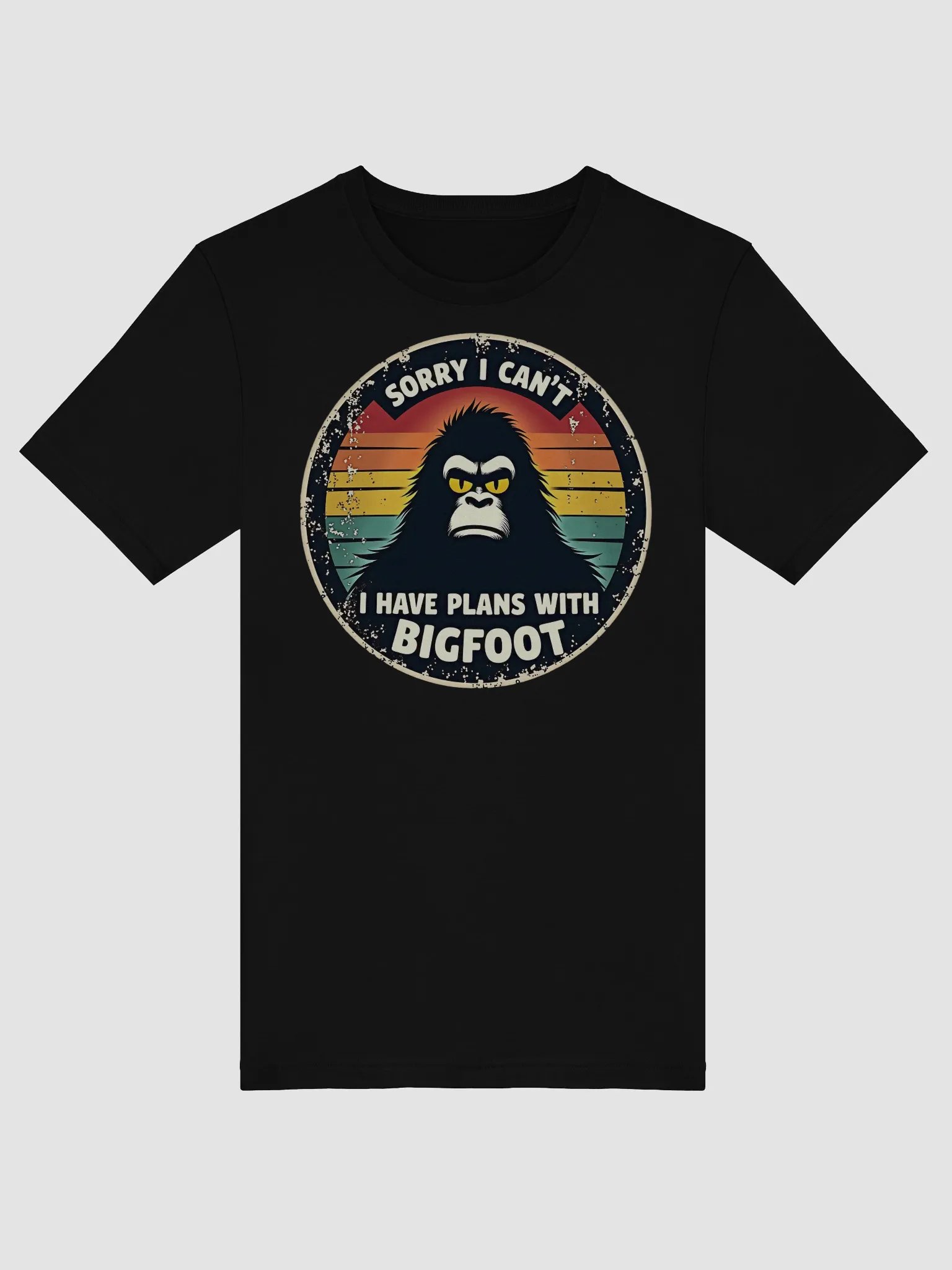 Sorry I Can't I Have Plans With Bigfoot Vintage Retro | Funny Sarcastic Tee product image (6)