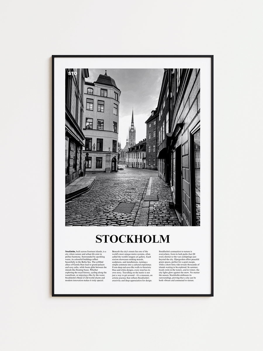 Stockholm 02 Newspaper Poster product image (1)