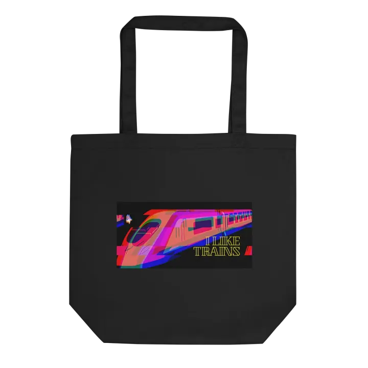 Foxy Glitchy Train Eco Tote product image (1)