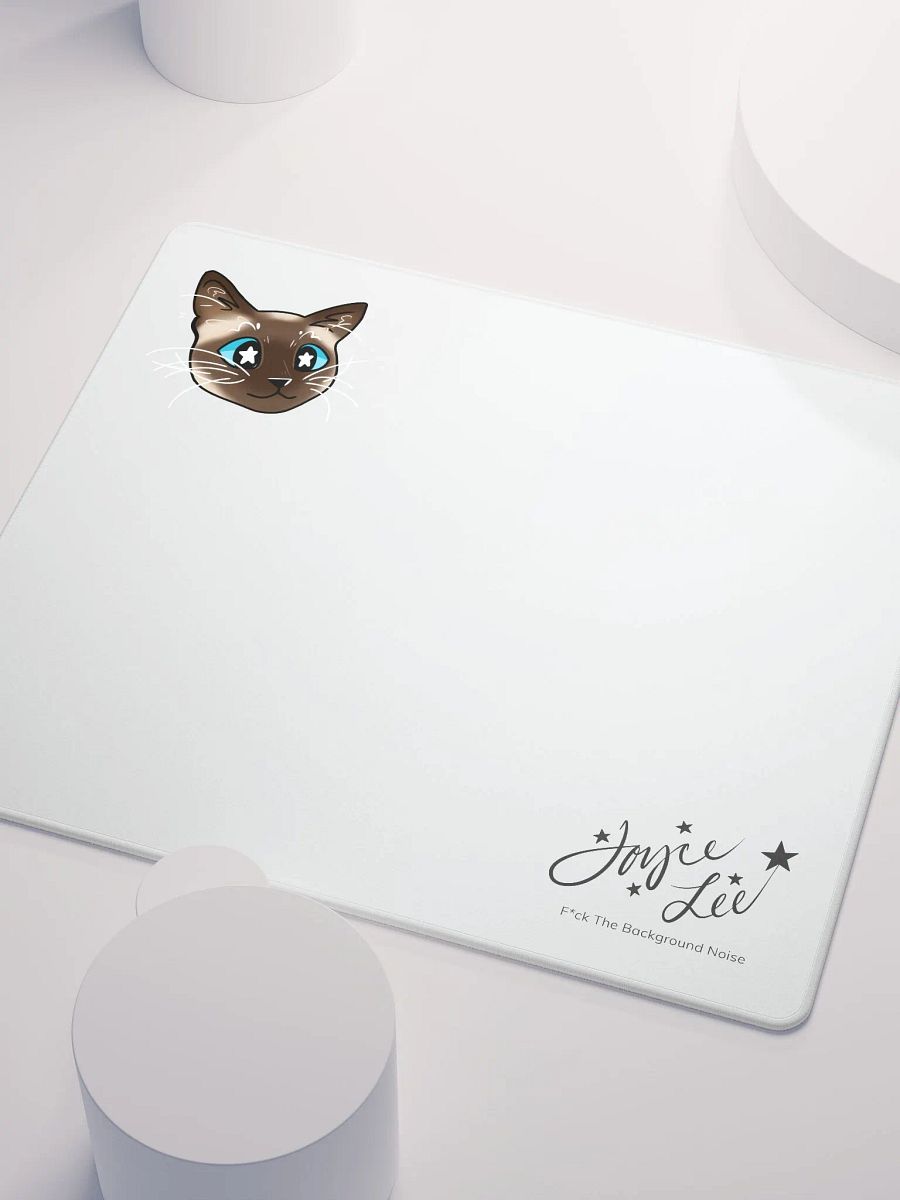 Bean the Siamese Cat Mousepad (White) product image (3)