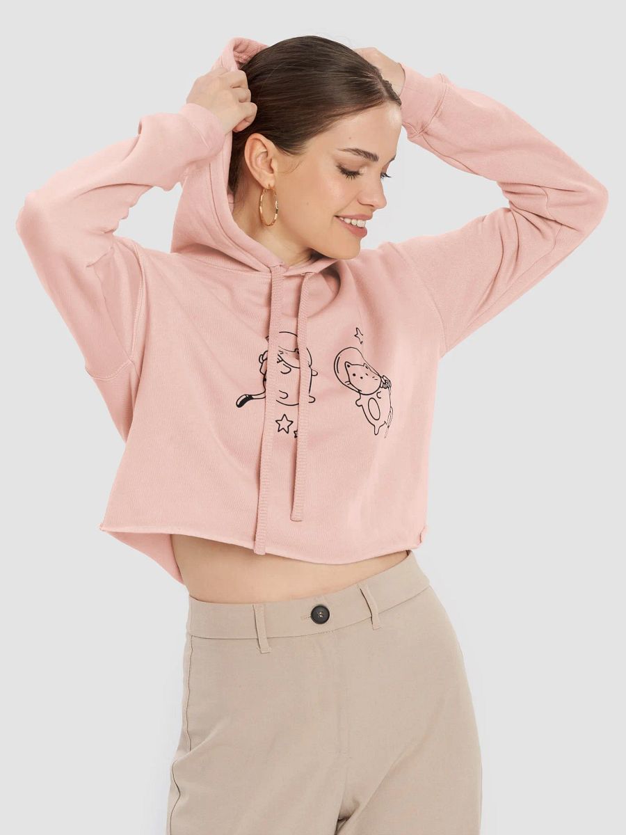 Astronauts Cats Crop Hoodie product image (7)