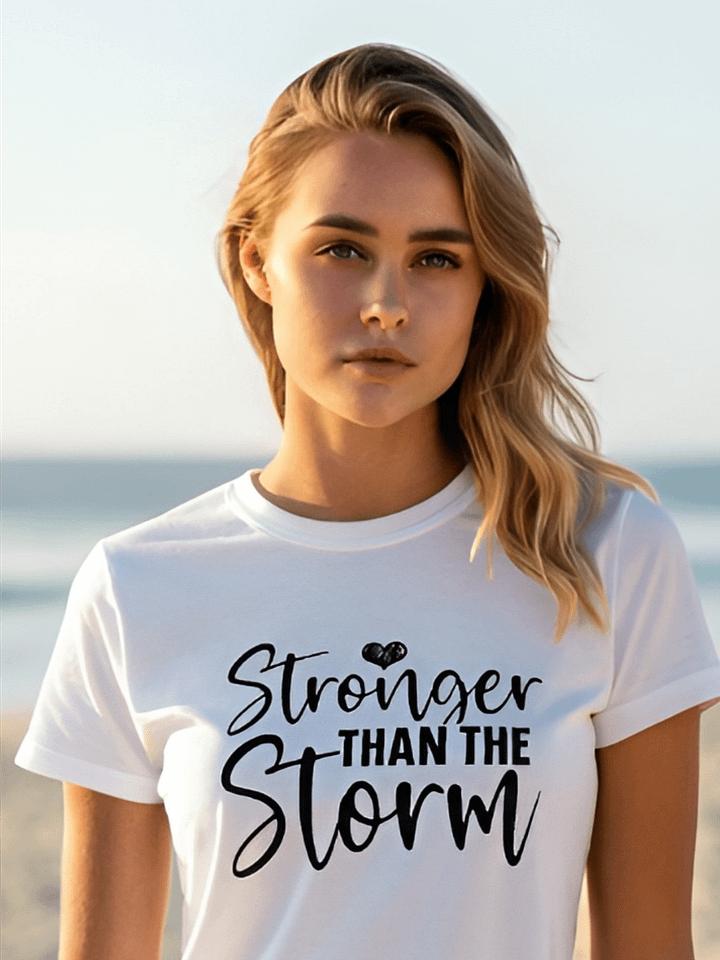 Stronger Than The Storm - Women's White T-Shirt product image (1)