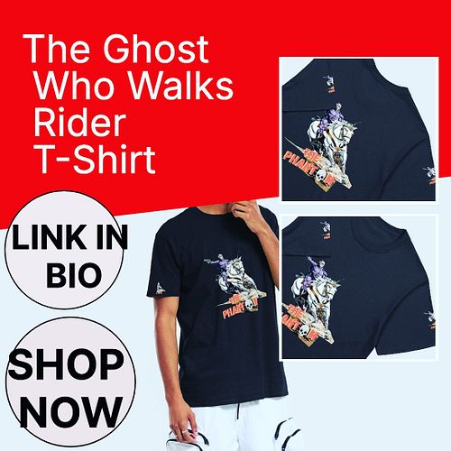 🚴‍♂️ Unleash the Phantom in Style! 🌌 Elevate your wardrobe with The Ghost Who Walks Rider T-Shirt. Perfect for every adventur...