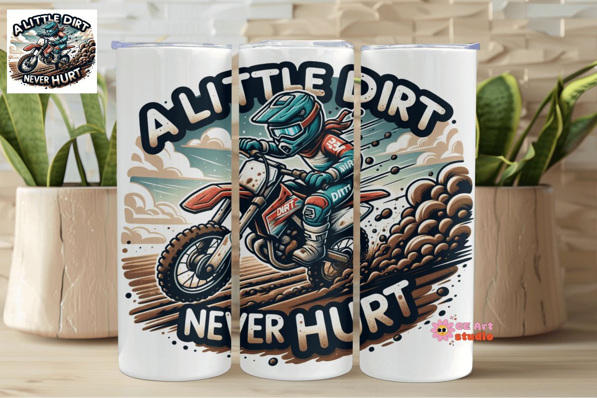 A Little Hurt Never Hurt Tumbler Wrap PNG product image (1)