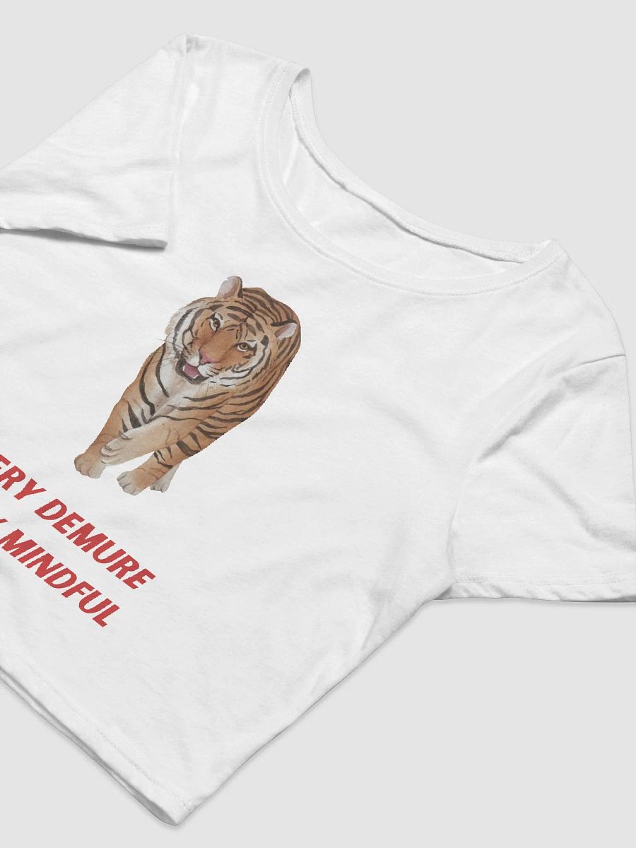 very demure very mindful like a Tiger crop tee product image (10)