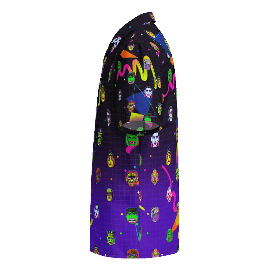 Horror Icons Hawaiian Button up product image (4)