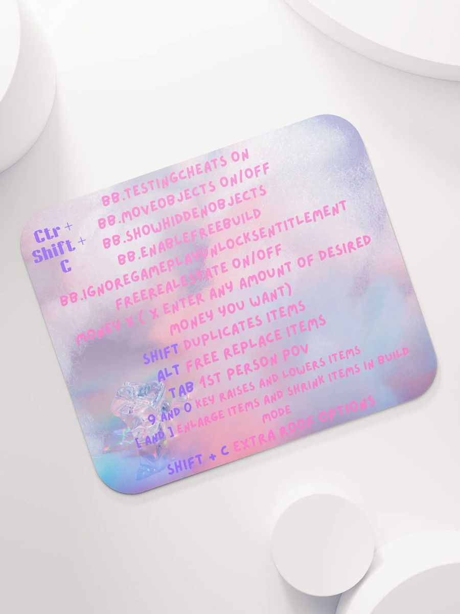The sims 4 Cheat Code Mouse Pad product image (7)