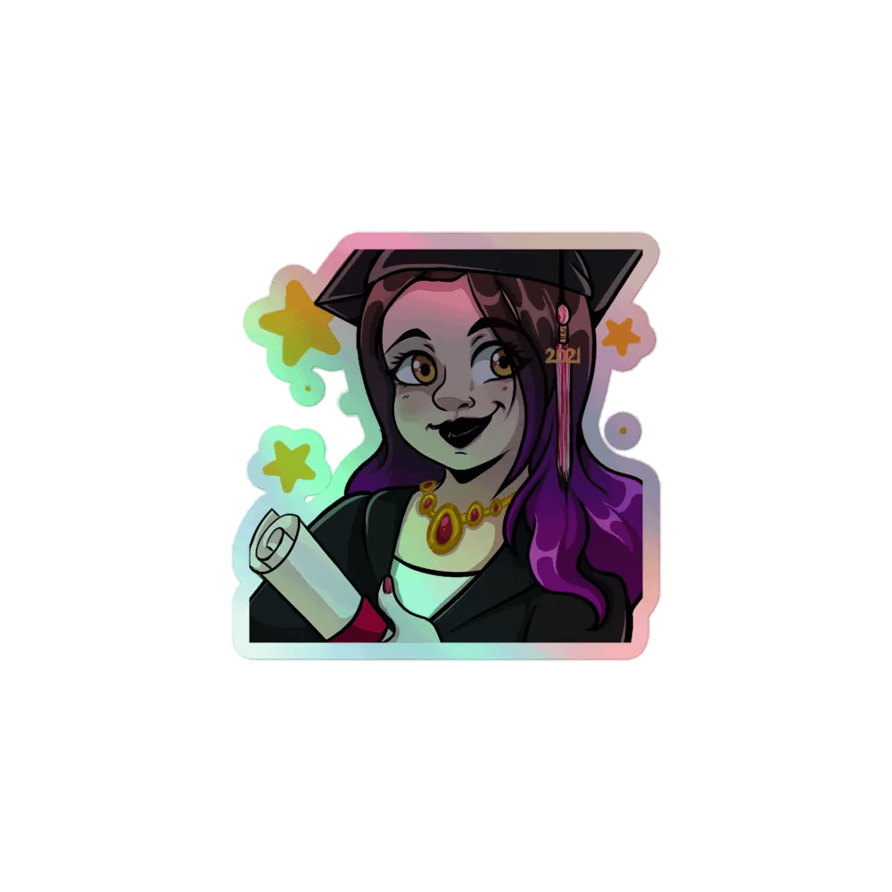 Big Brain Smarts- Holographic Sticker Set product image (1)