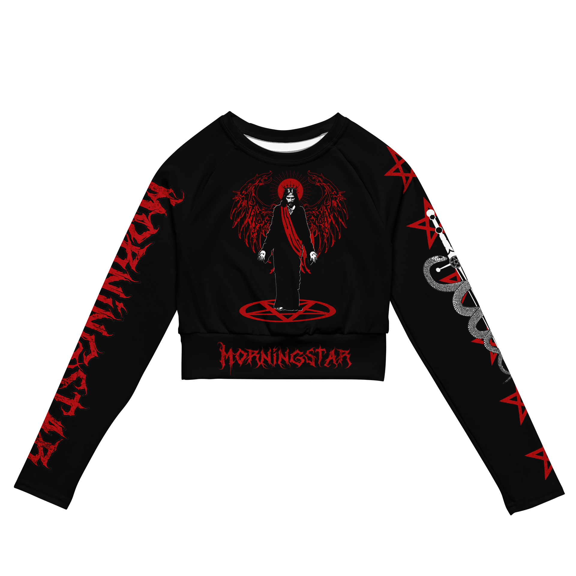 Morningstar All-Over Print Crop Long Sleeve Top product image (1)