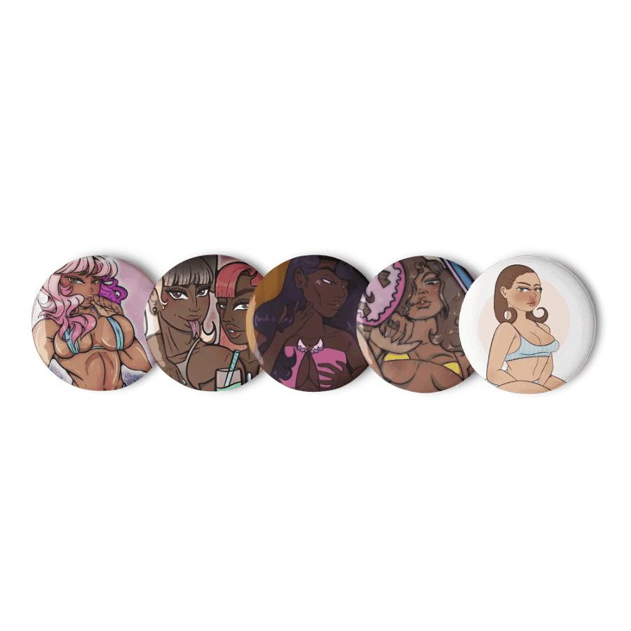 Sexy Ladies 5-Pack Buttons product image (3)