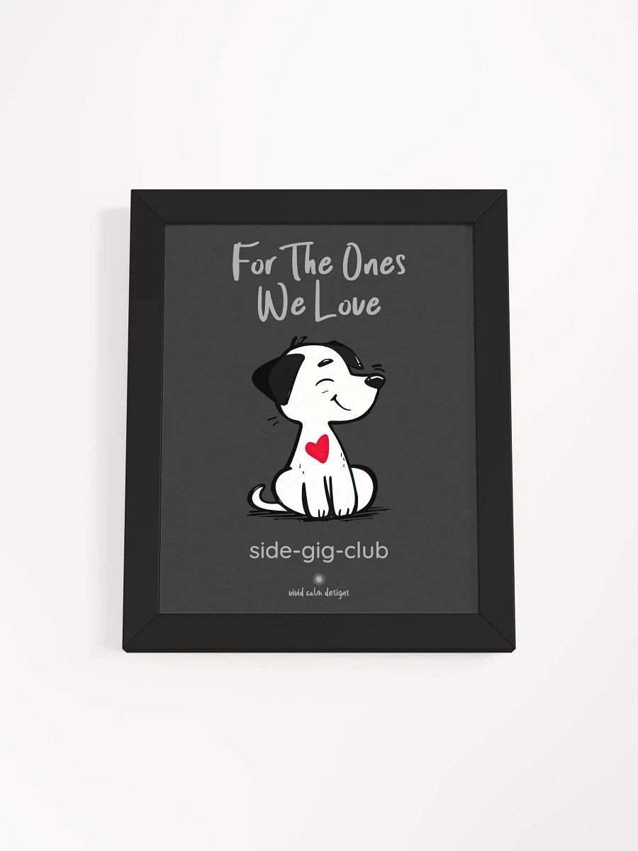 For the Ones We Love: Adorable Puppy Wall Art (Framed) product image (1)