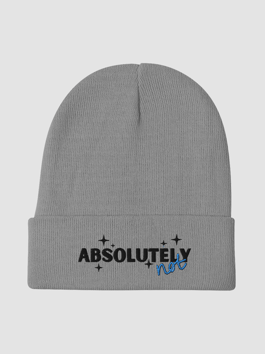 Absolutely Not Beanie [Black Text] product image (2)