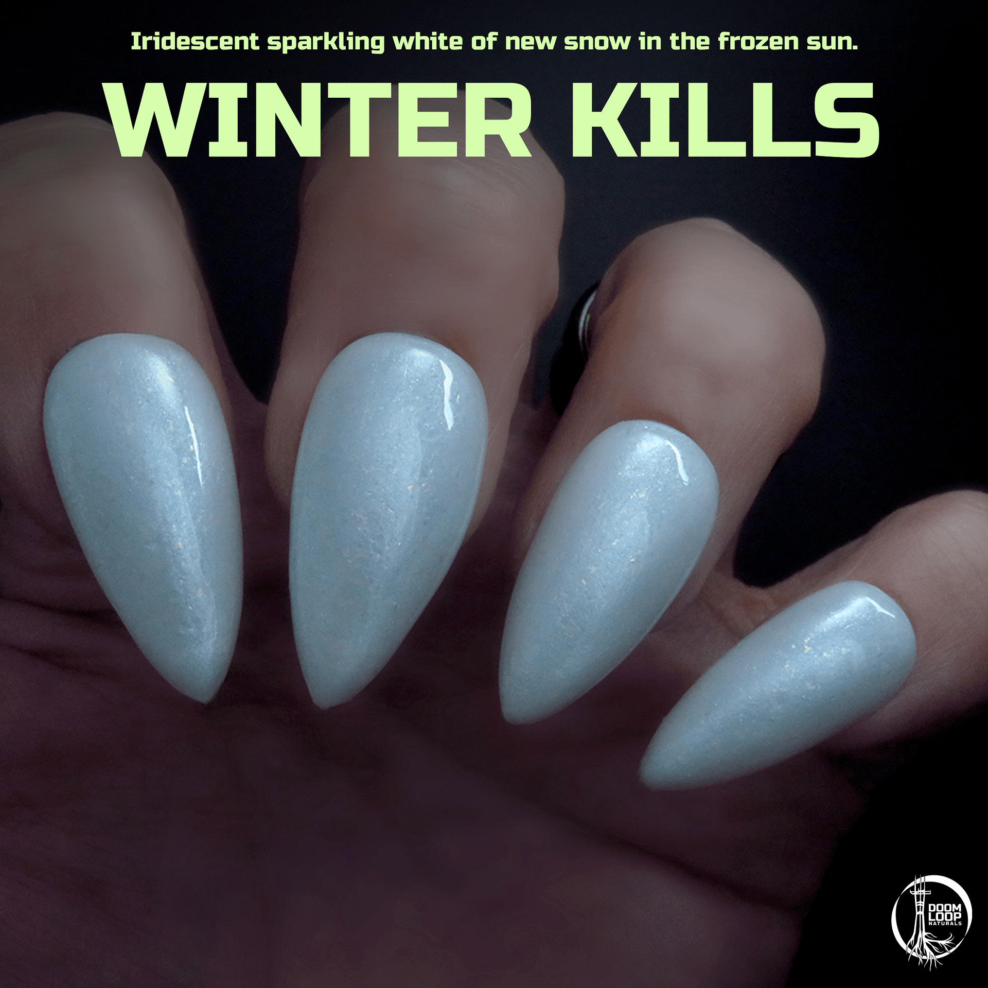 WINTER KILLS - Sparkling Irididscent White Nail Polish product image (1)