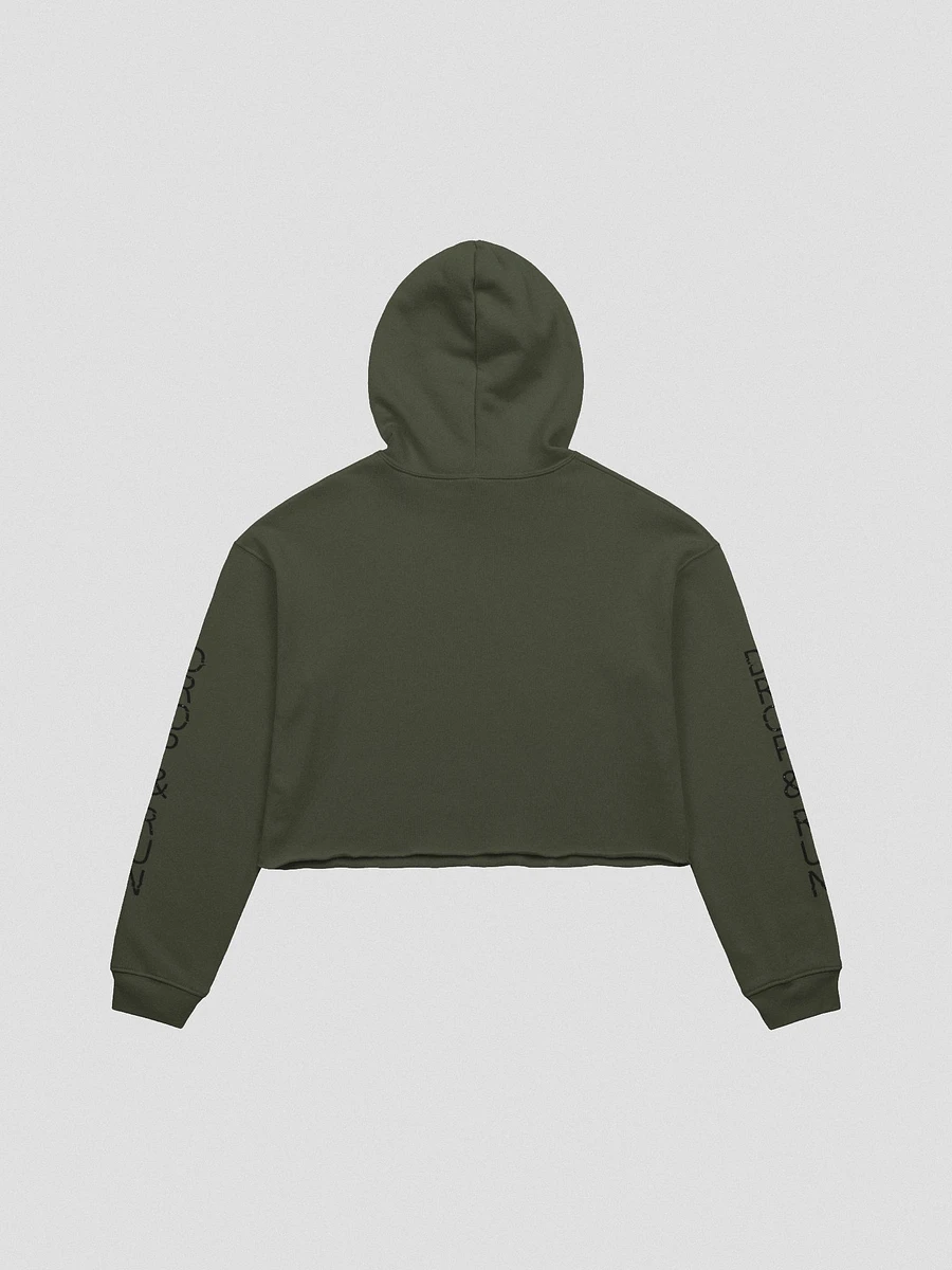 Co-60 Fan Club sleeve print fleece crop hoodie product image (3)