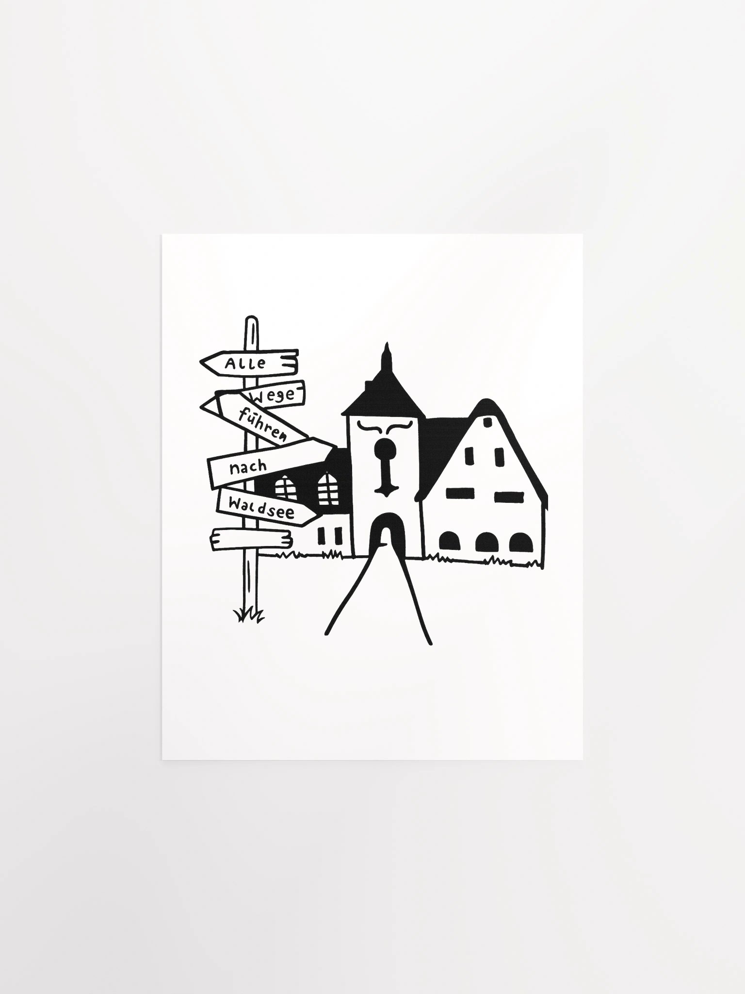 Alle Wege führen nach Waldsee poster product image (2)