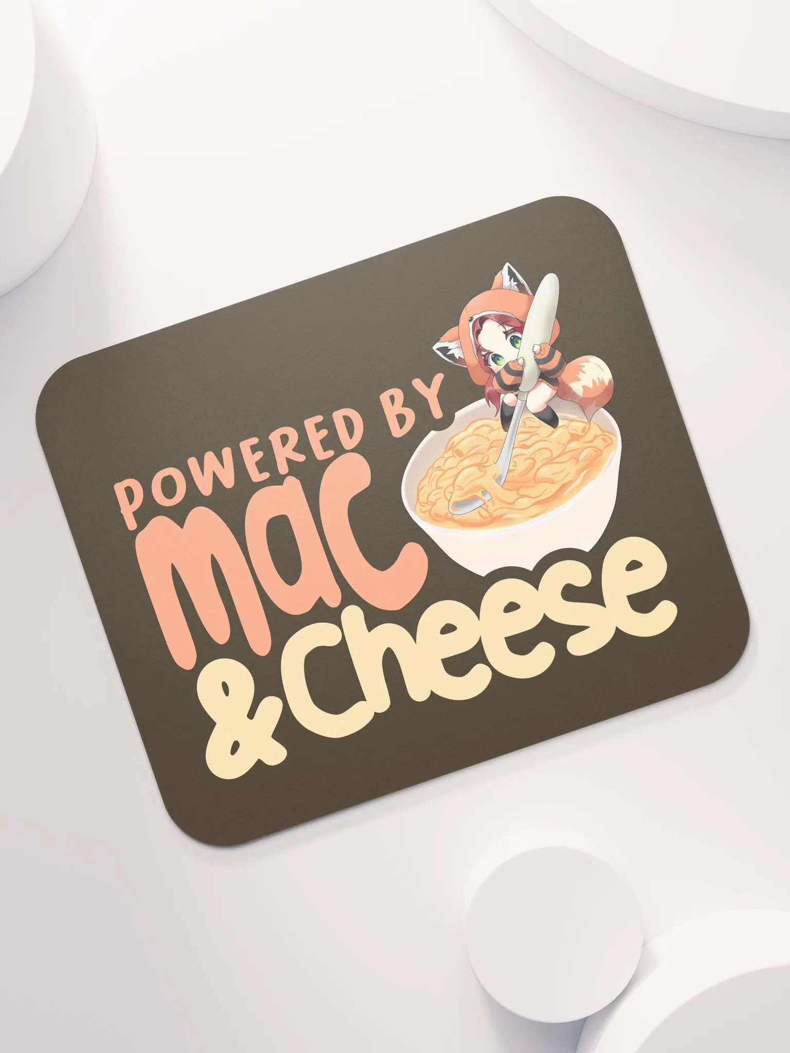 Powered by Mac & Cheese Mousepad product image (7)