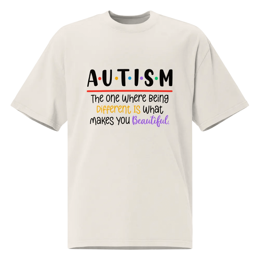 Different is Beautiful Oversized Faded T-Shirt product image (1)