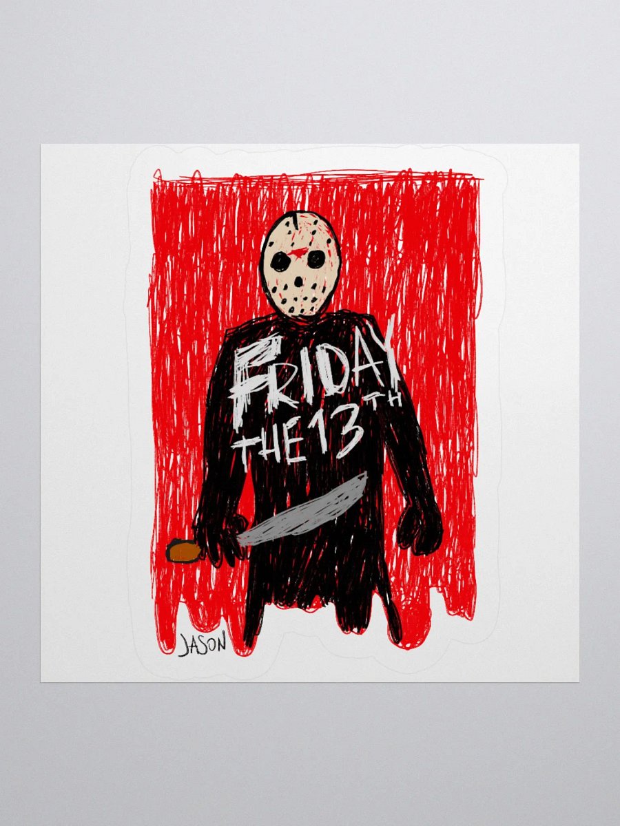 🔪🩸"JASON" CreepyKids Horror Sticker 💀 product image (1)