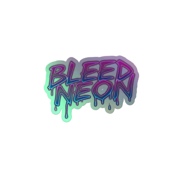 Bleed Neon Holographic Stickers product image (2)