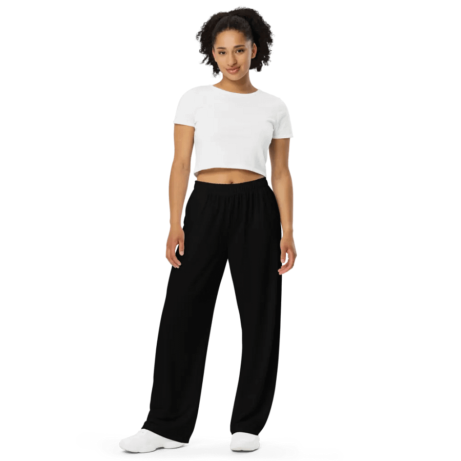 Midnight Black Wide-Leg Pants product image (11)