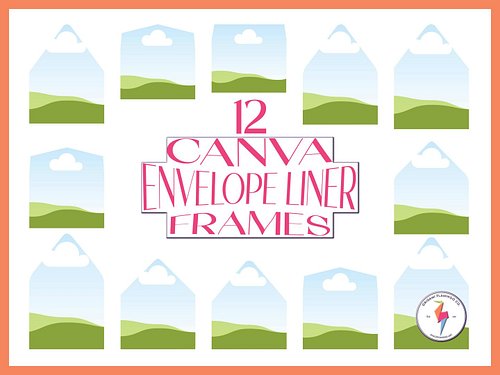 All-Size Envelope Liner Templates
Make your mail unforgettable.
Twelve Canva templates sized for every major envelope—just dr...