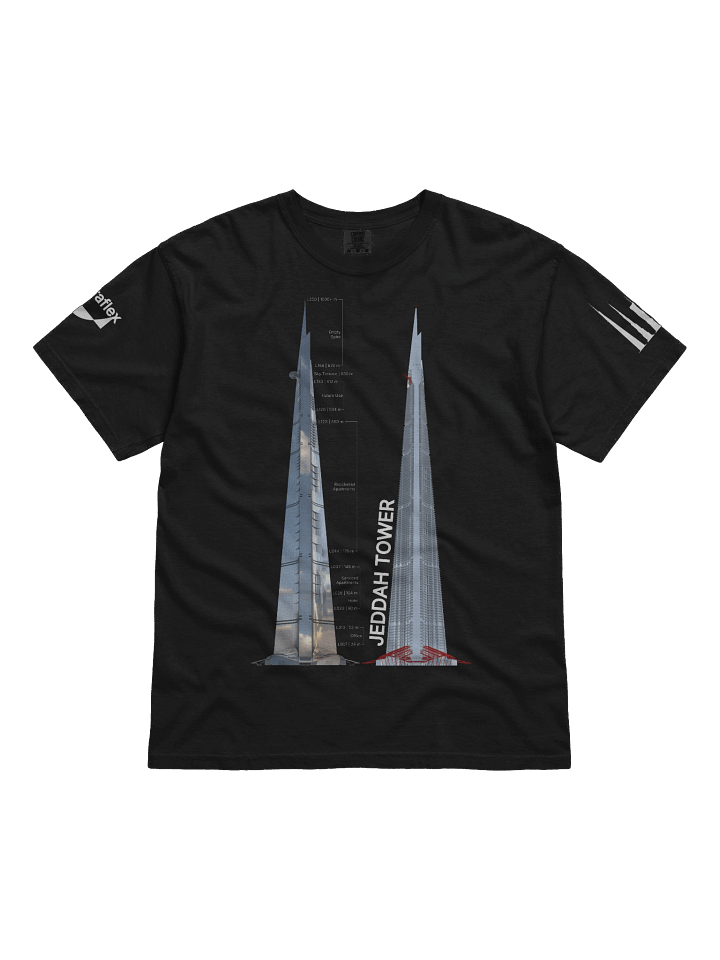 Jeddah Tower T-Shirt (Black) product image (1)