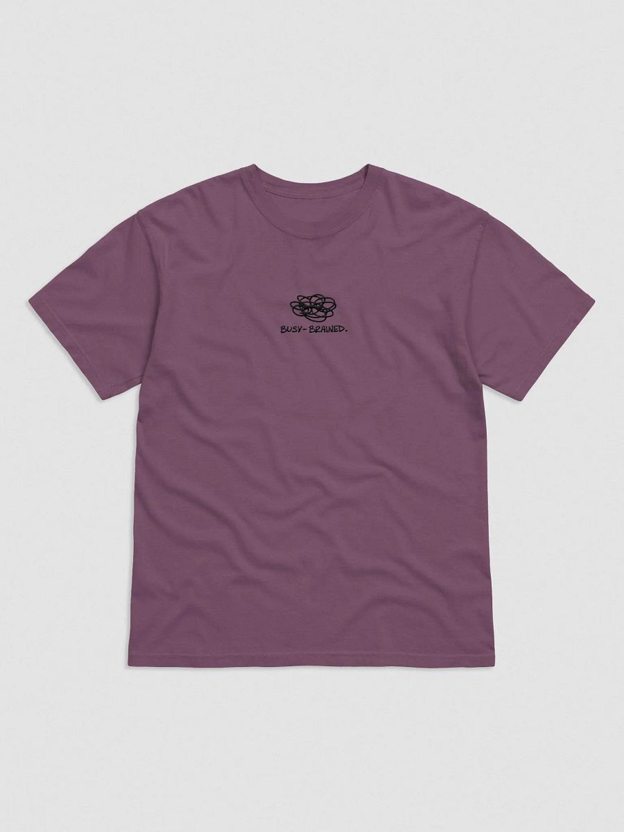 BUSY-BRAINED embroidered garment-dyed tee product image (1)
