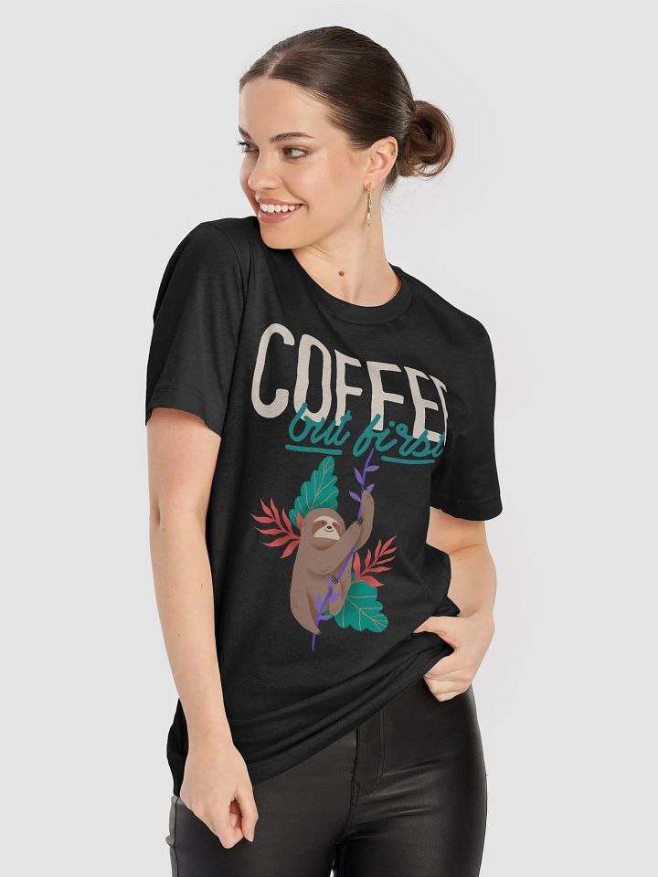 Sloth Hangout Coffee T-Shirt product image (2)