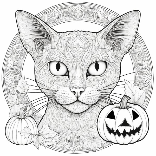 HALLOWEEN CATS - Colouring for Cat Lovers - BOOK THREE product image (6)